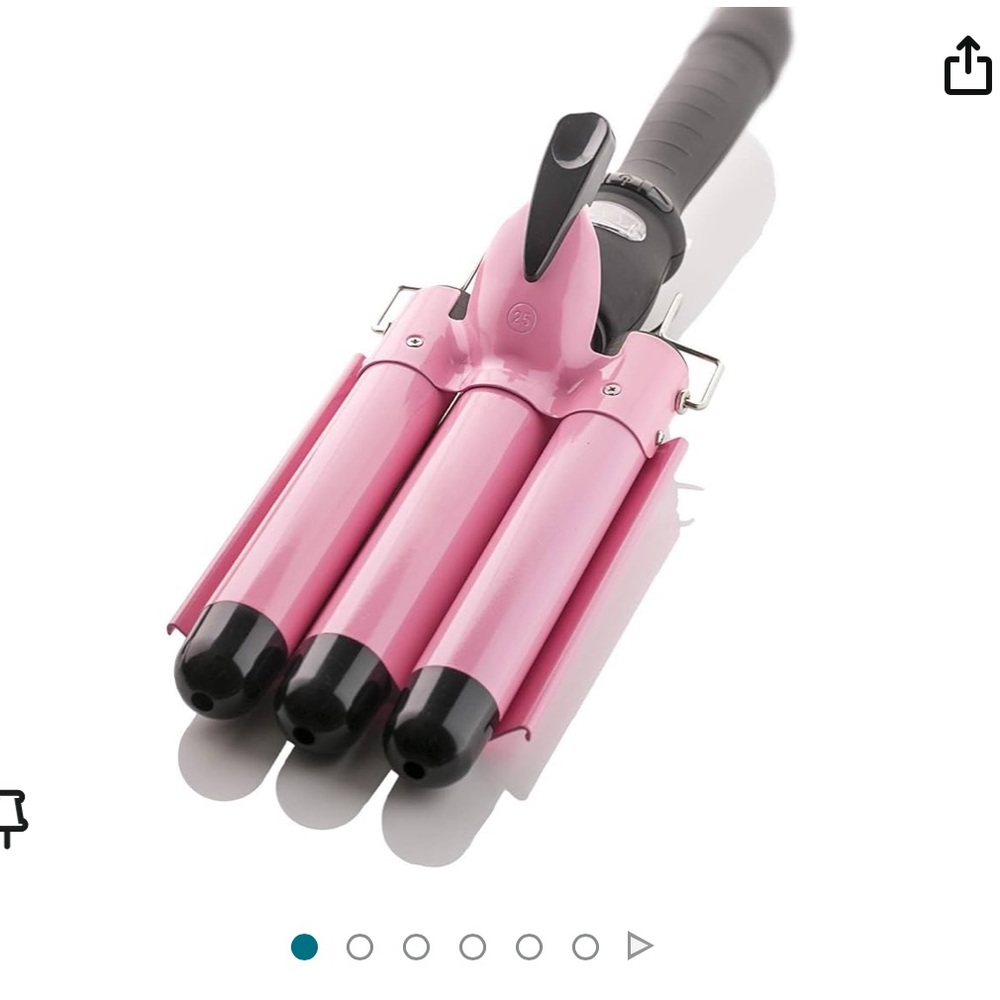 Three barrel curling iron